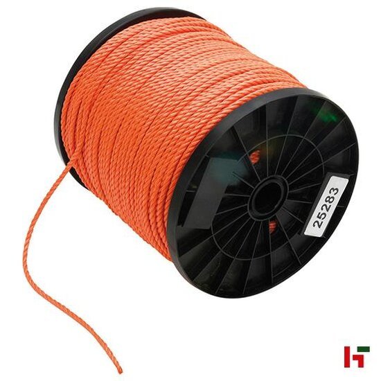 Meten - Ledent Touw, PP gevlochten Oranje 6 mm 50 m - Ledent