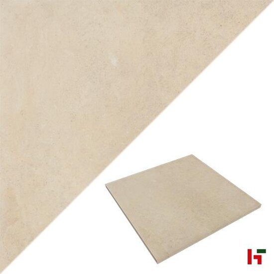 Keramische tegels - Messina, Keramische Terrastegel Beige 80 x 80 x 2 cm - Stone Base