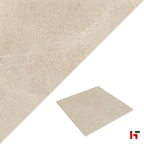 Keramische tegels - Verano, Keramische Terrastegel Sand 90 x 90 x 2 cm - Stone Base