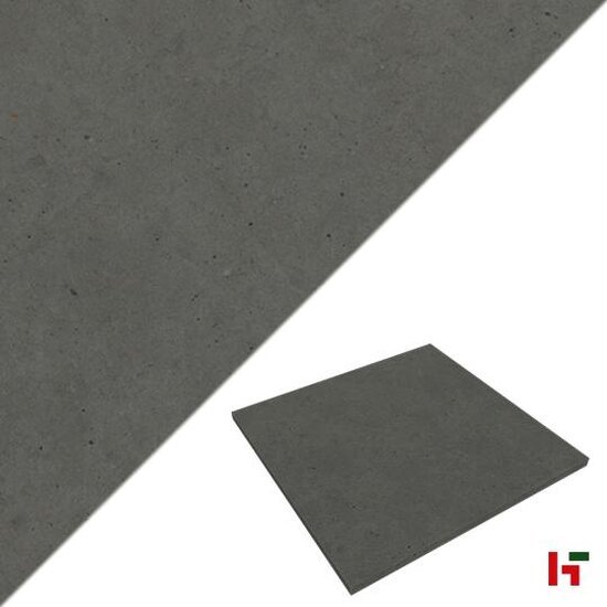 Keramische tegels - Luna SB, Keramische Terrastegel Graphite 80 x 80 x 2 cm - Stone Base