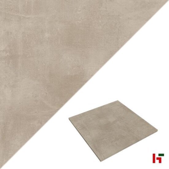 Keramische tegels - Metropole, Keramische Terrastegel Beige 60 x 60 x 2 cm - Stone Base