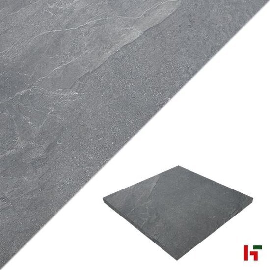 Keramische tegels - Solido Ceramica, Marmo Nero 60 x 60 x 3 cm - Stone Base