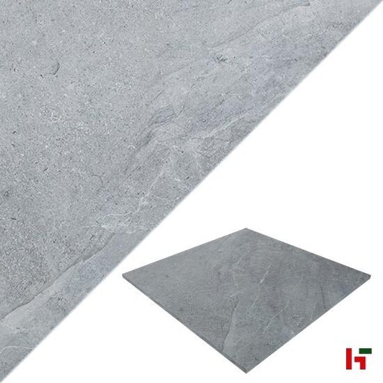 Keramische tegels - Solido Ceramica, Marmo Grey 90 x 90 x 3 cm - Stone Base