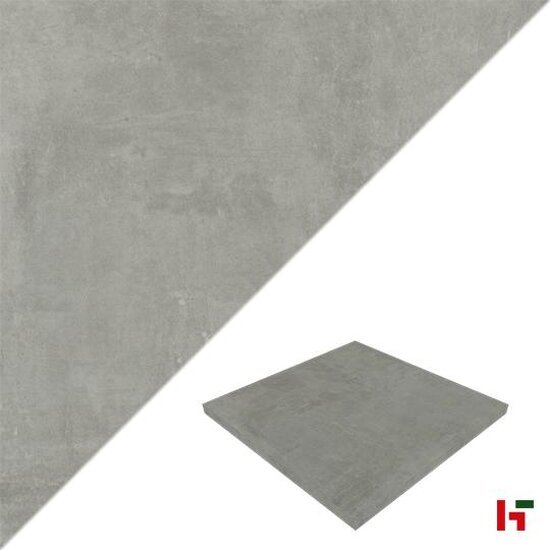 Keramische tegels - Solido Ceramica, Metropole Grey 60 x 60 x 3 cm - Stone Base