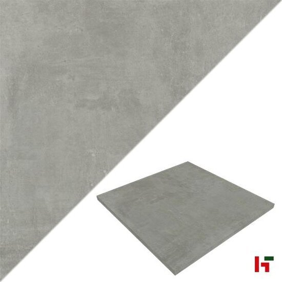 Keramische tegels - Solido Ceramica, Metropole Grey 80 x 80 x 3 cm - Stone Base