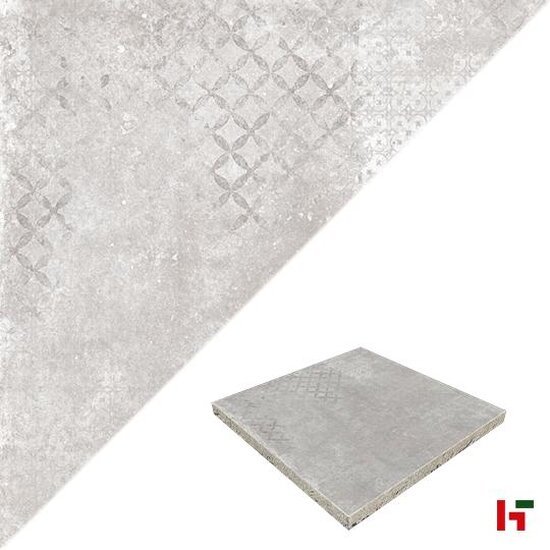 GeoCeramica - GeoCeramica Decor, Forma Grigio Deco 60 x 60 x 4 cm - MBI