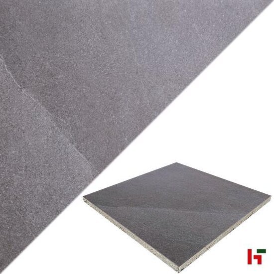 GeoCeramica - GeoCeramica, Vena Marrone Grey 100 x 100 x 4 cm - MBI