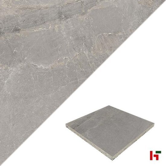 GeoCeramica - GeoCeramica Starter, Tempo Ash Matt 75 x 75 x 4 cm - MBI