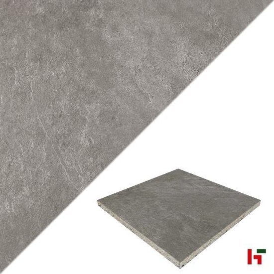 GeoCeramica - GeoCeramica, Ipanema Stormy Grey 80 x 80 x 4 cm - MBI