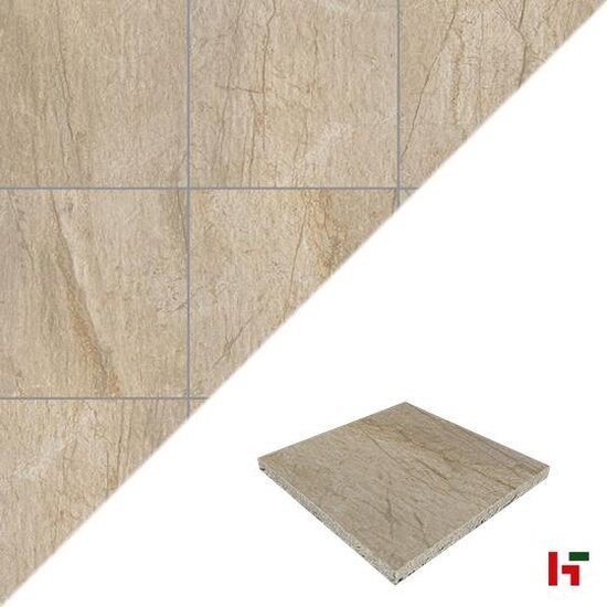 GeoCeramica - GeoCeramica, Bresscia Beige 60 x 60 x 4 cm - MBI