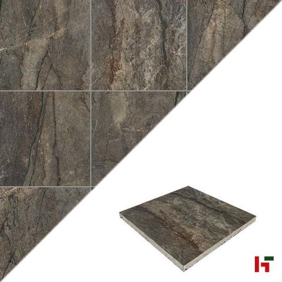 GeoCeramica - GeoCeramica, Bresscia Brown 60 x 60 x 4 cm - MBI