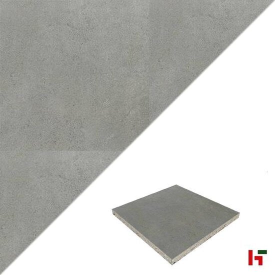 GeoCeramica - GeoCeramica, Surface Cool Grey 60 x 60 x 4 cm - MBI