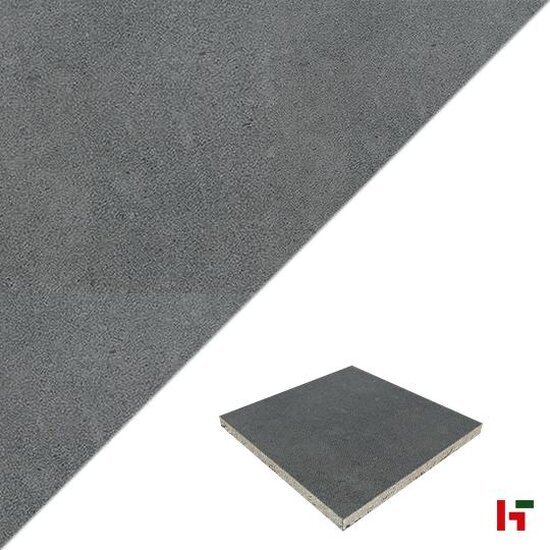 GeoCeramica - GeoCeramica, Surface Mid Grey 60 x 60 x 4 cm - MBI