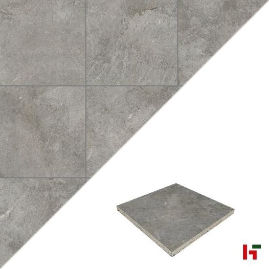 GeoCeramica - GeoCeramica, Baltico Light grey 60 x 60 x 4 cm - MBI