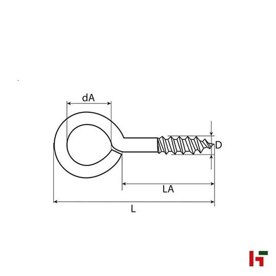 Schroeven - Schroefoog Medium Box 2,5 x 5 / 24 mm Verzinkt staal - SWG