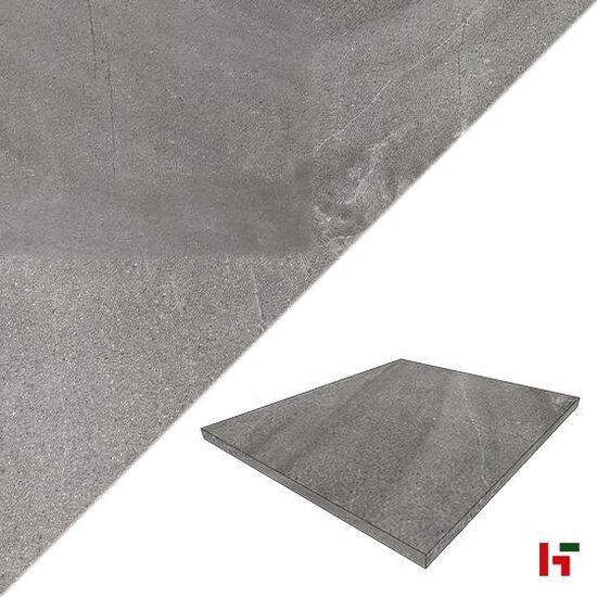 Keramische tegels - Mivatra, Keramische Terrastegel Dark Grey 90 x 60 x 2 cm - Stoneline