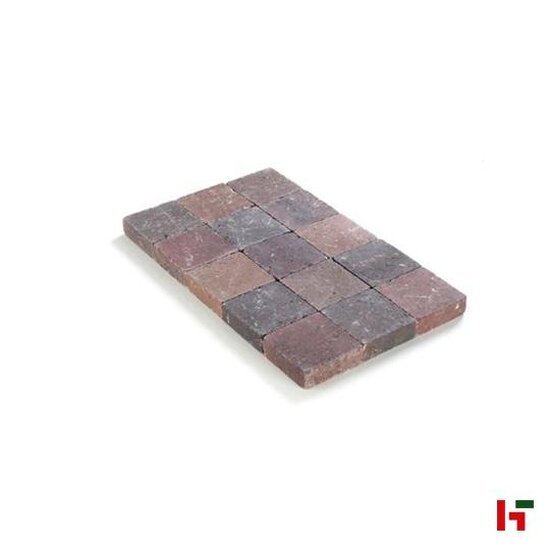 Betonklinkers - Cilinder getrommeld, Betonklinker Herfstkleur 15 x 15 x 5 cm - Coeck